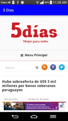 Paraguay Newspapers android App screenshot 1