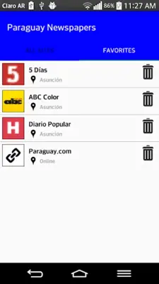 Paraguay Newspapers android App screenshot 2